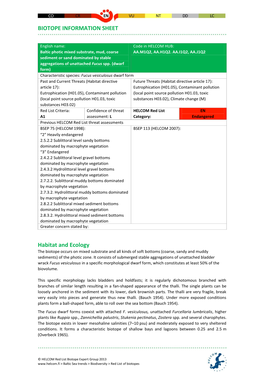 Biotope Information Sheet