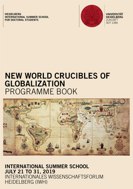 New World Crucibles of Globalization Programme Book