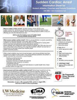 Sudden Cardiac Arrest (SCA) Is the Sudden Onset of an Abnormal and Lethal Heart Rhythm, Causing the Heart to Stop Beating and the Individual to Collapse