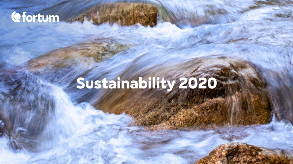 Fortum Sustainability 2020