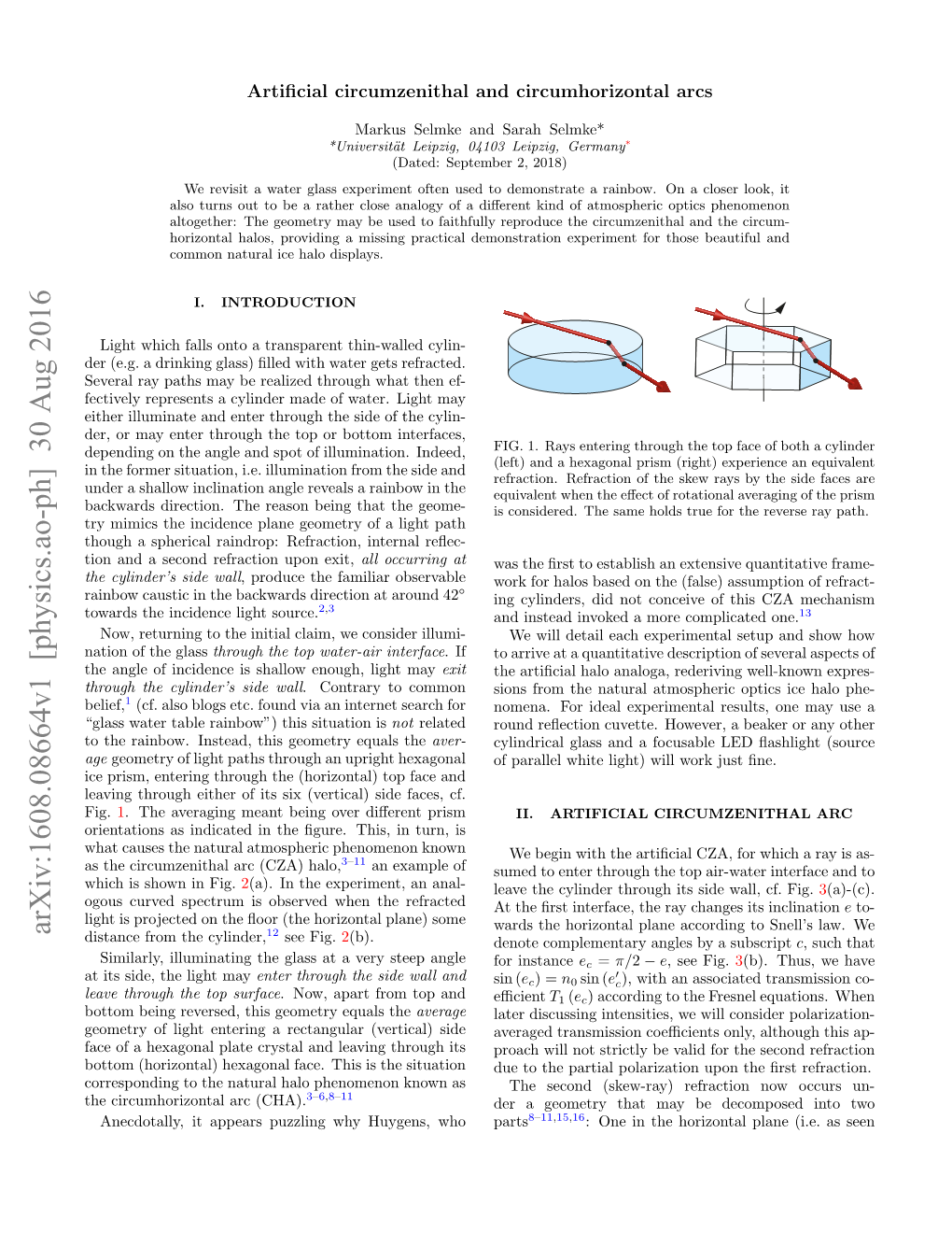 Artificial Circumzenithal and Circumhorizontal Arcs