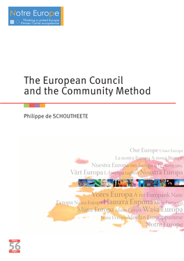 The European Council and the Community Method