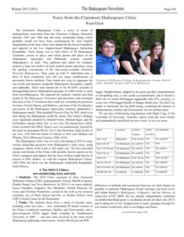 The Shakespeare Newsletter Page 105