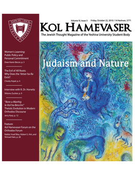 Kol Hamevaser 4.3-Judaism-And-Nature October