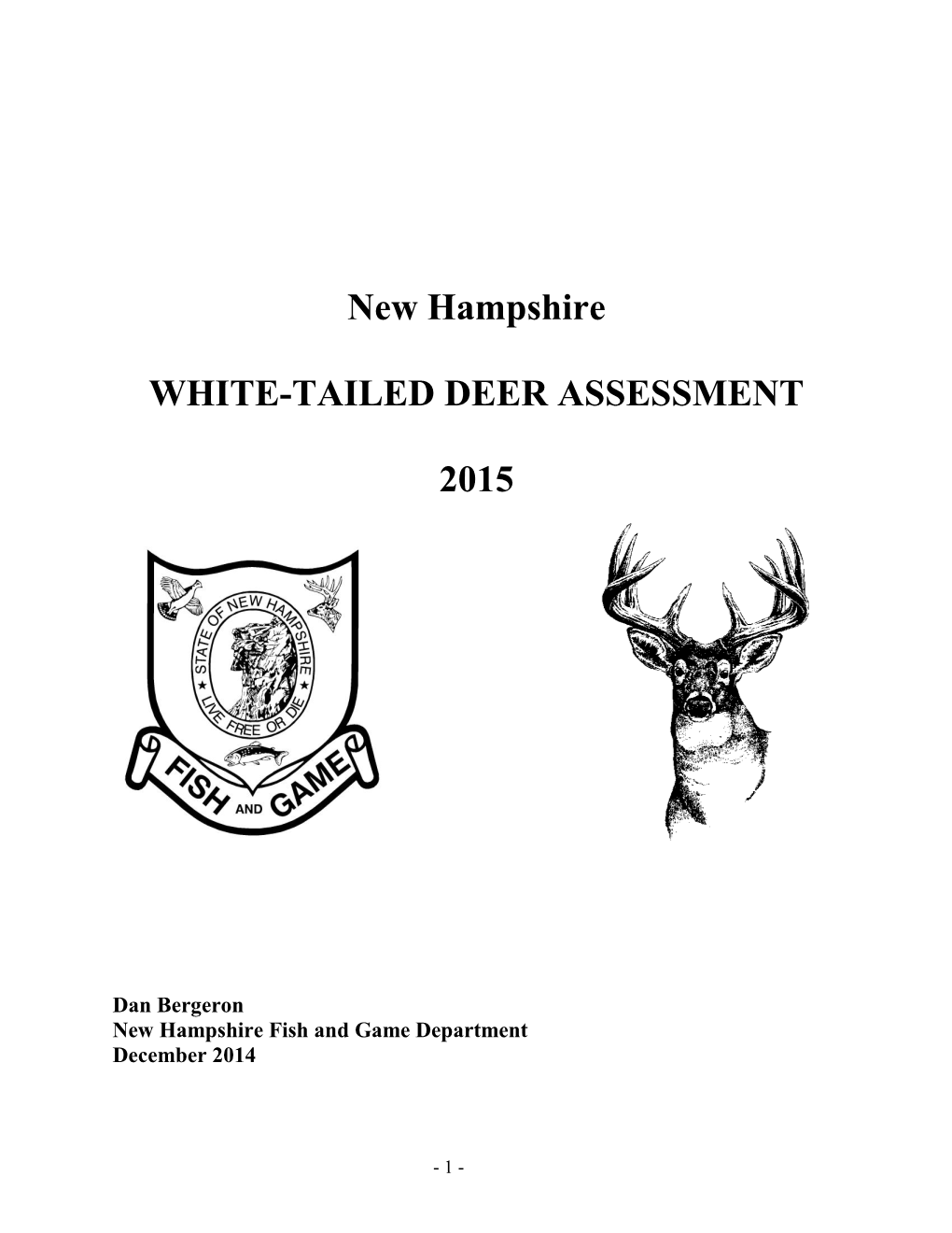 NH 2015 Deer Assessment