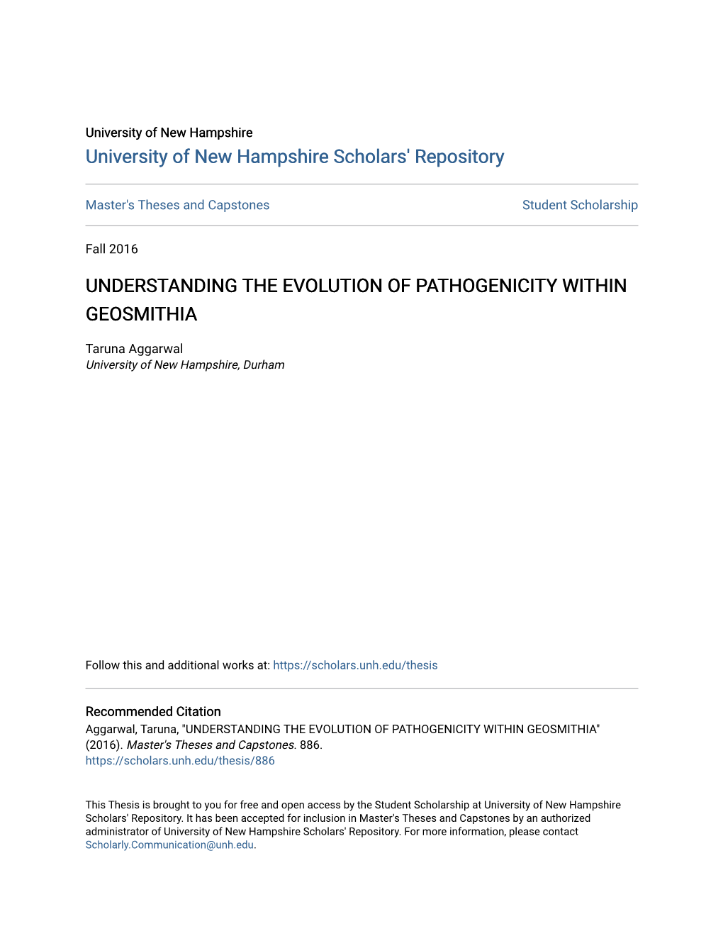 Understanding the Evolution of Pathogenicity Within Geosmithia