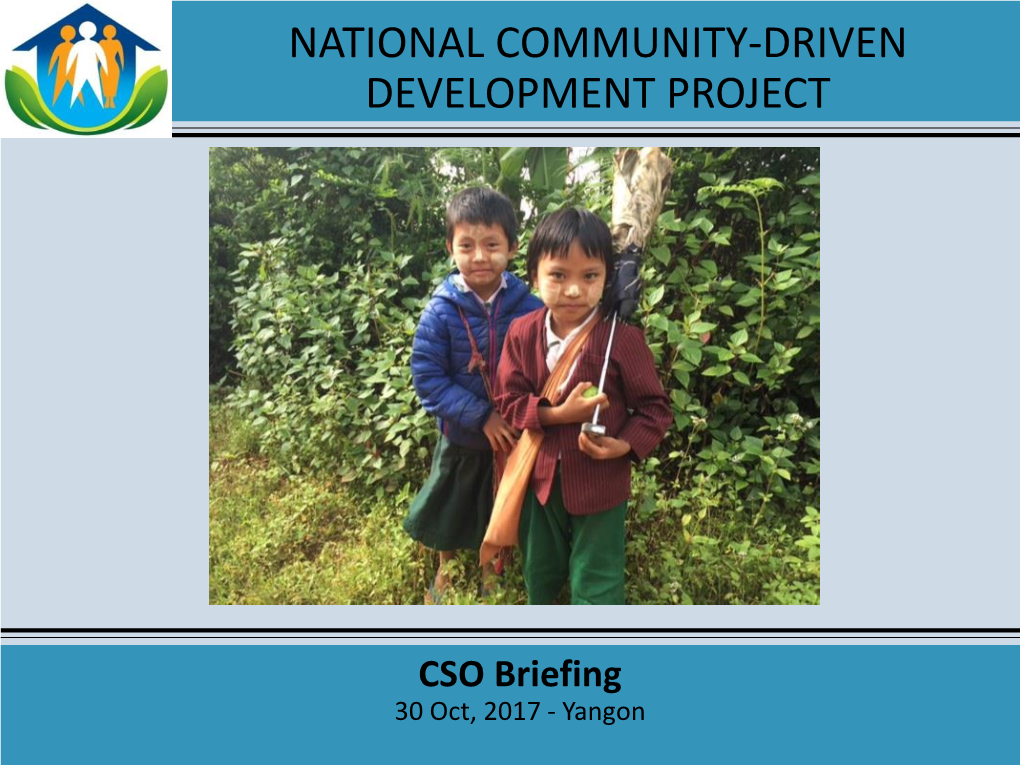 National Community-Driven Development Project