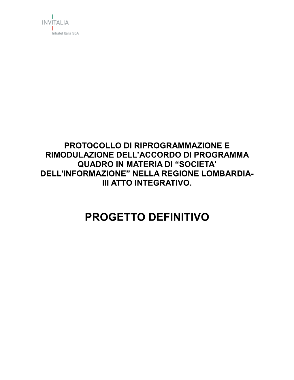 Progetto Definitivo Lombardia Nuovo101109