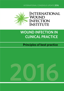 Wound Infection in Clinical Practice