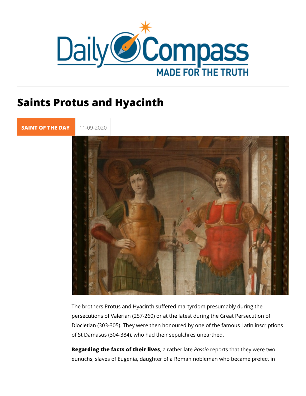 Saints Protus and Hyacinth