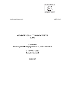 Gender Equality Commission (Gec) ______