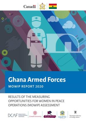Ghana Armed Forces MOWIP REPORT 2020