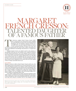 Margaret French Cresson: Talented Daughter of a Famous Father