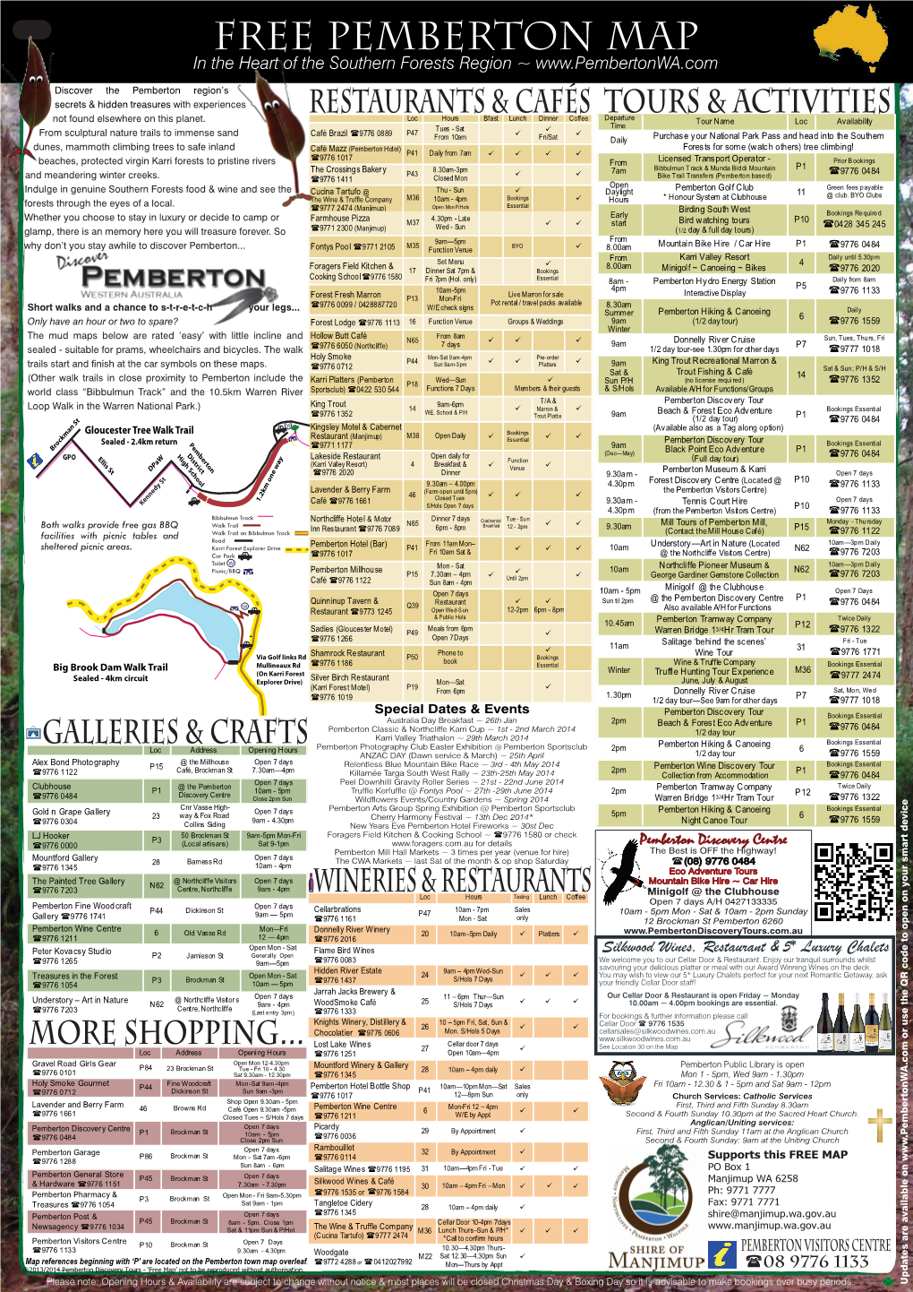 FREE Pemberton Map in the Heart of the Southern Forests Region ~