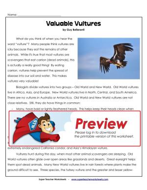 Valuable Vultures by Guy Belleranti