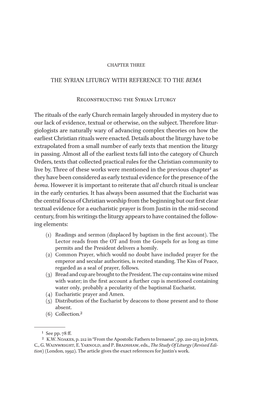 Syrian Liturgy with Reference to the Bema 79 the Syrian Liturgy With