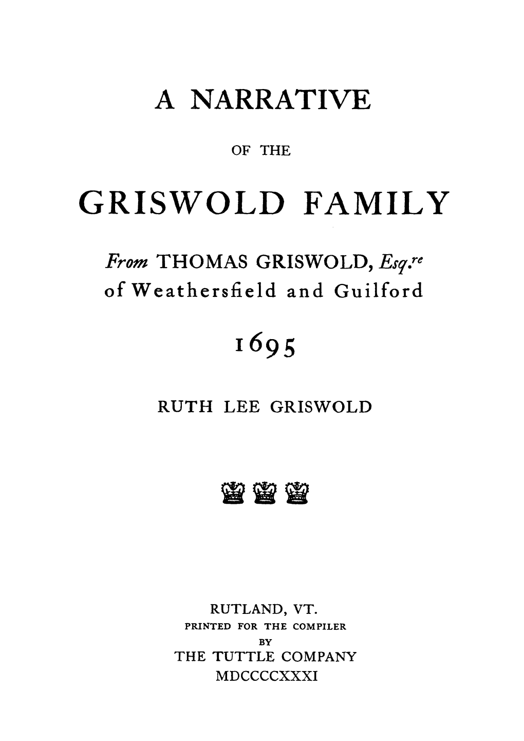 Griswold Family