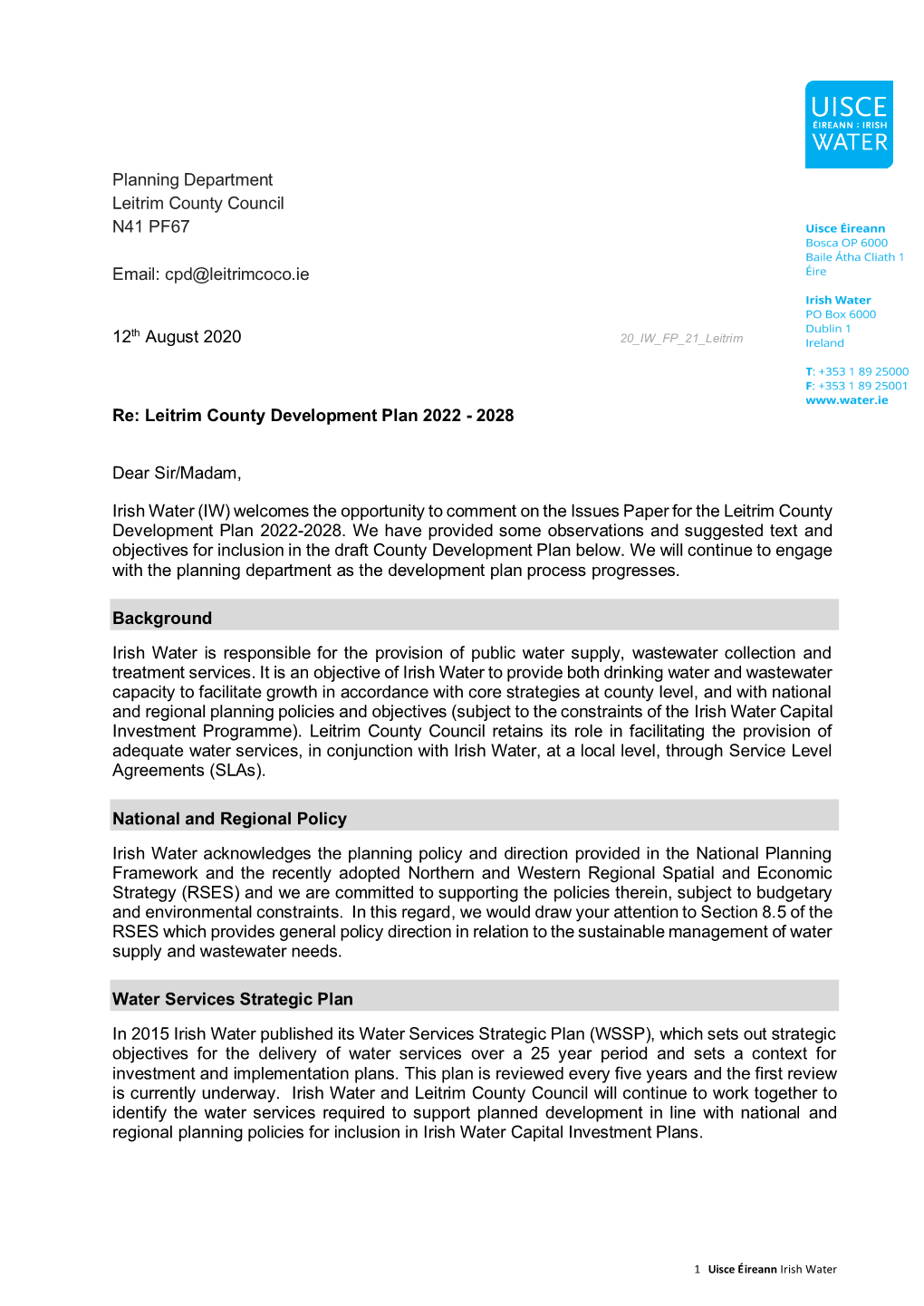 Leitrim County Development Plan 2022 - 2028