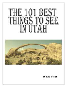 By Rod Besler Table of Contents