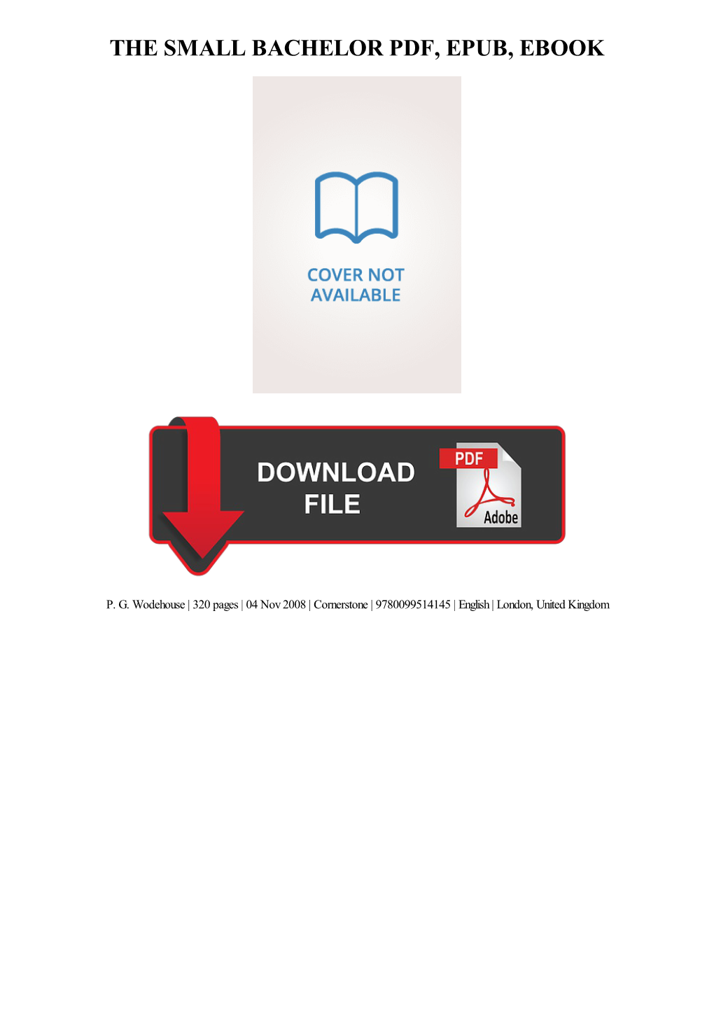 The Small Bachelor PDF Book
