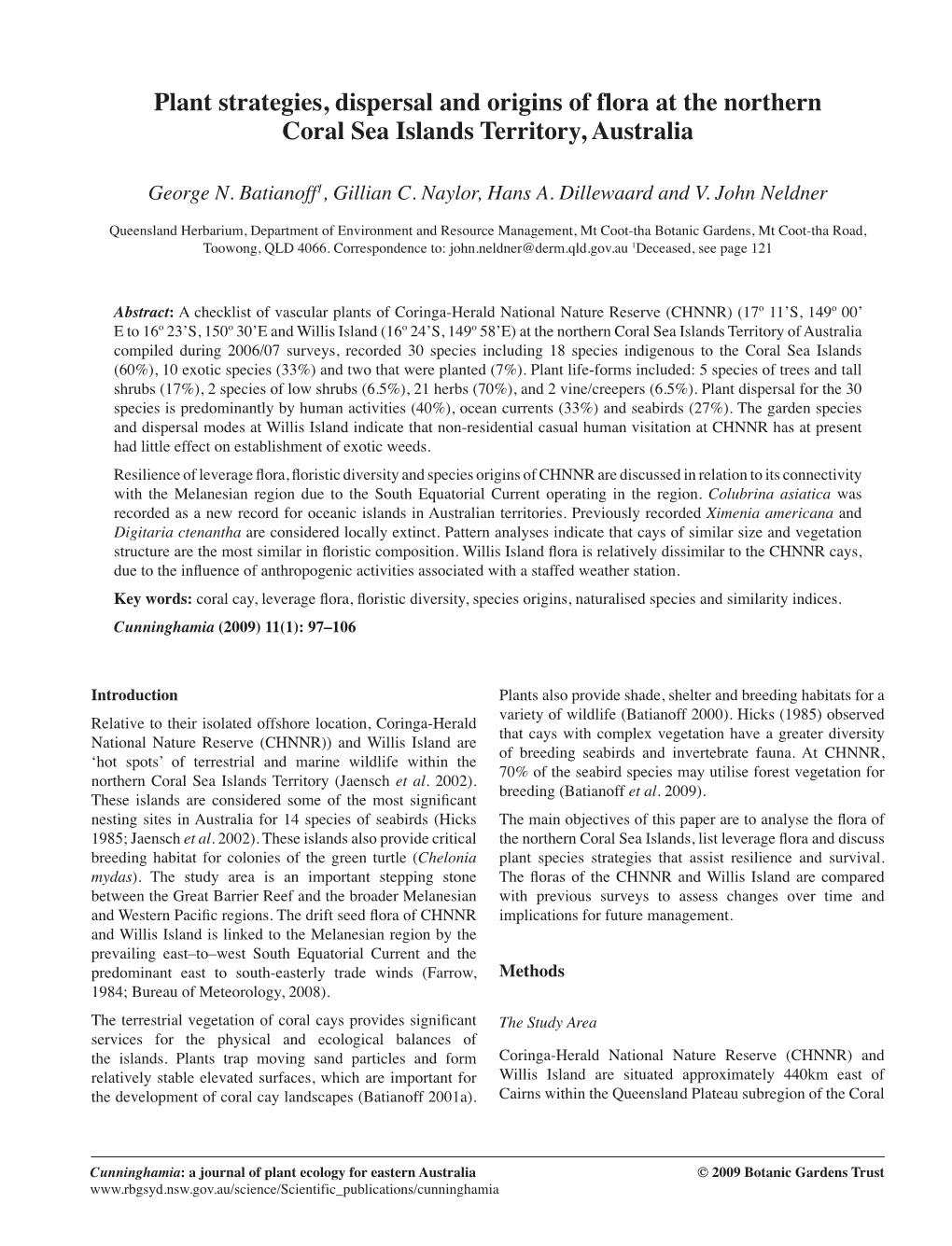 Plant Strategies, Dispersal and Origins of Flora at the Northern Coral Sea Islands Territory, Australia