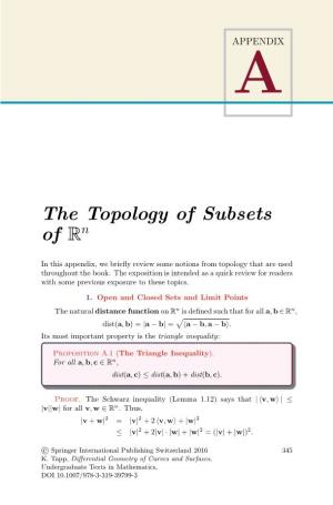 The Topology of Subsets of Rn