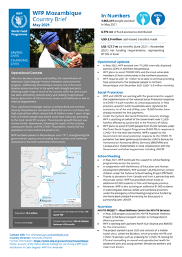 WFP Mozambique Country Brief