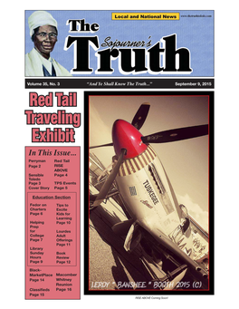 Red Tail Traveling Exhibit in This Issue