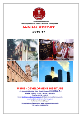 Annual Progress Report for FY [2016-2017]