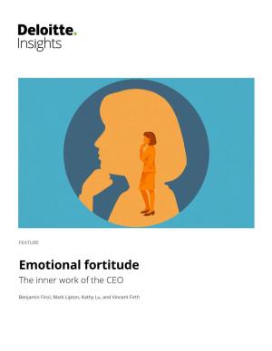 Emotional Fortitude: the Inner Work of the CEO