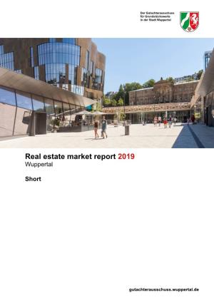 Real Estate Market Report 2019 Wuppertal