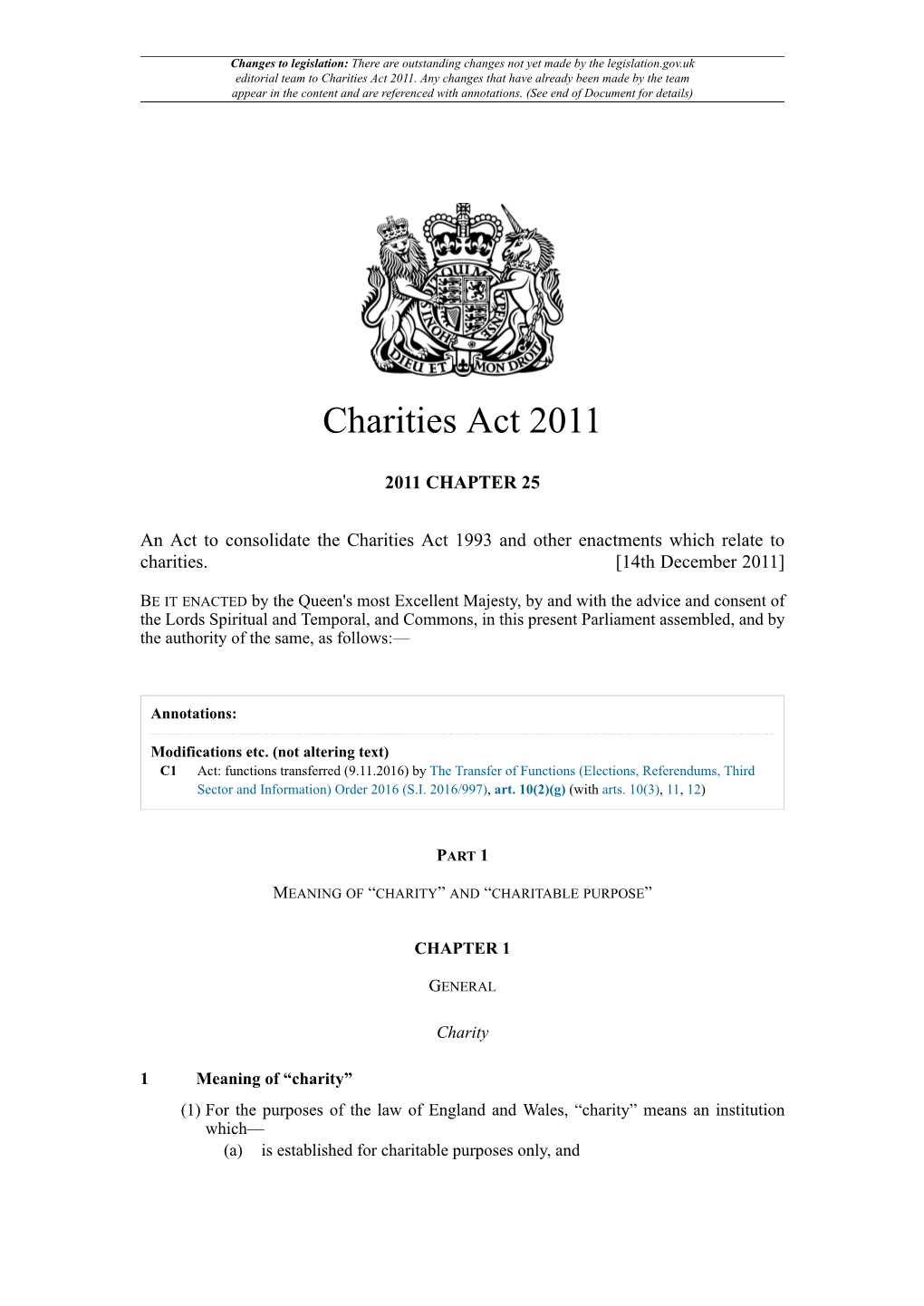 Charities Act 2011