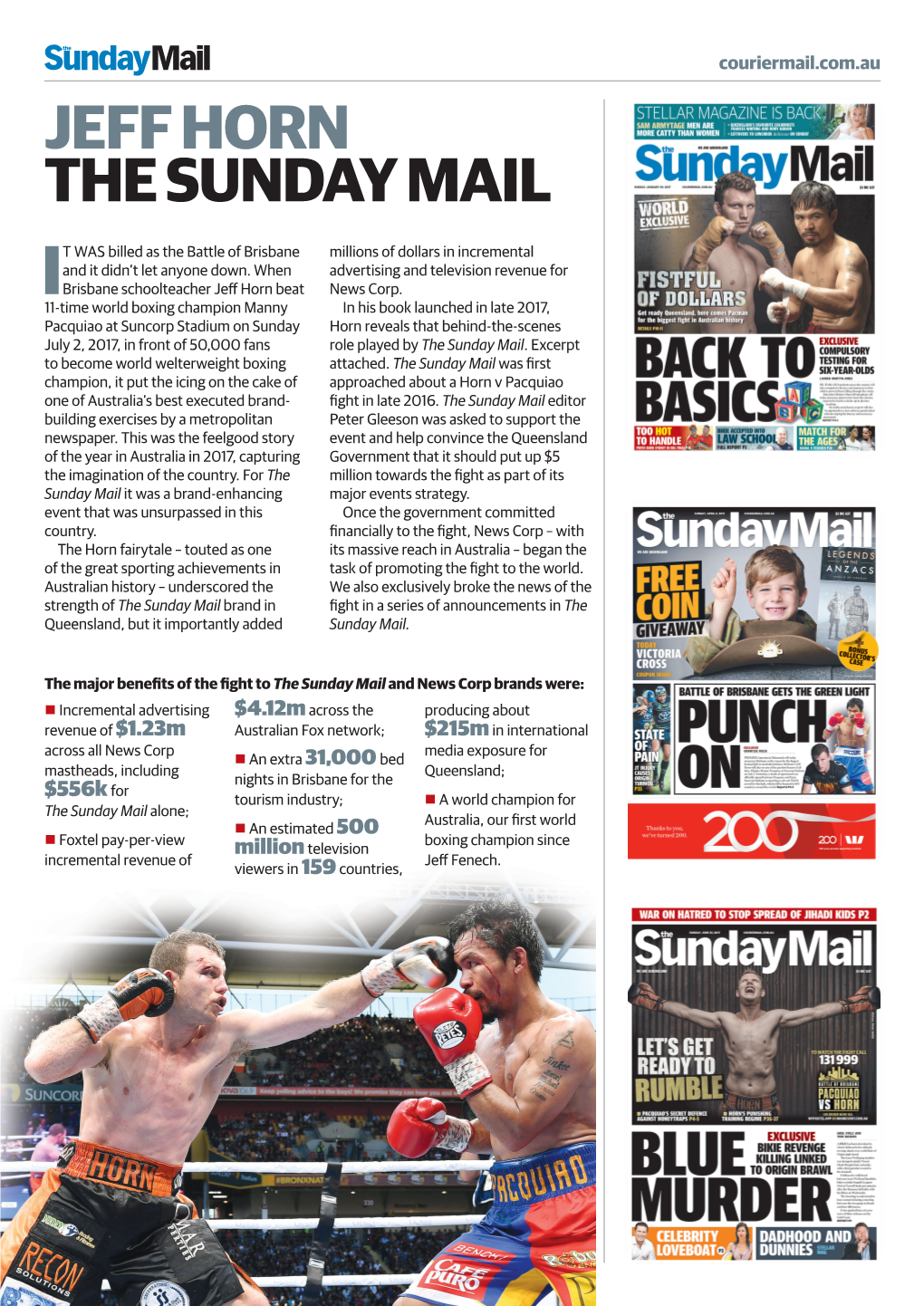 Jeff Horn the Sunday Mail