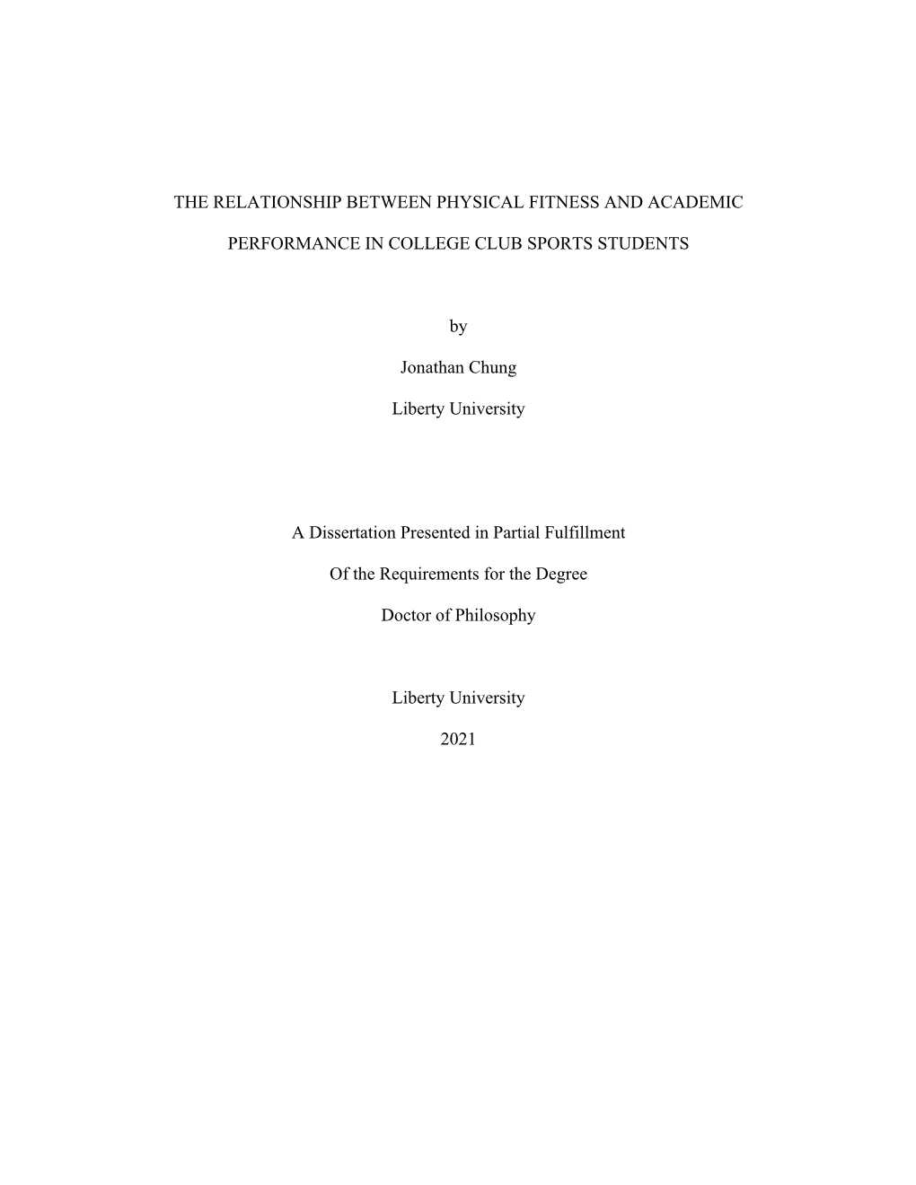 The Relationship Between Physical Fitness and Academic Performance in College Club Sports Students