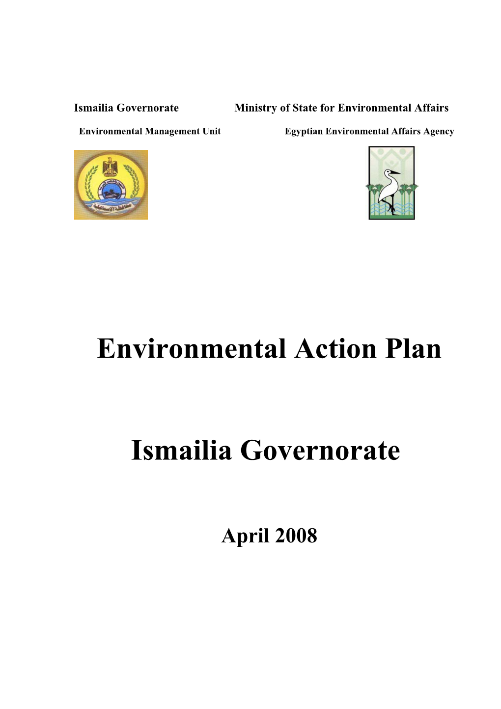 Environmental Action Plan Ismailia Governorate