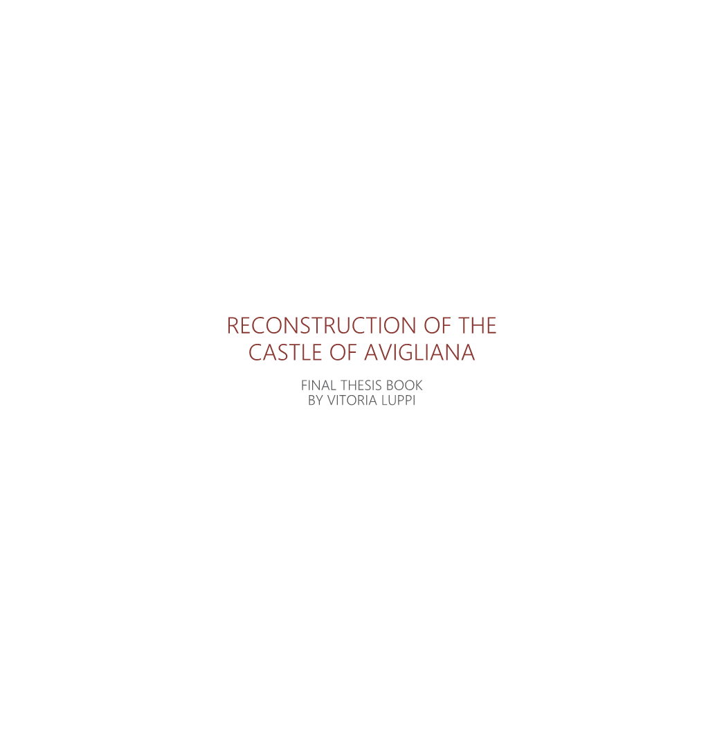 Reconstruction of the Castle of Avigliana