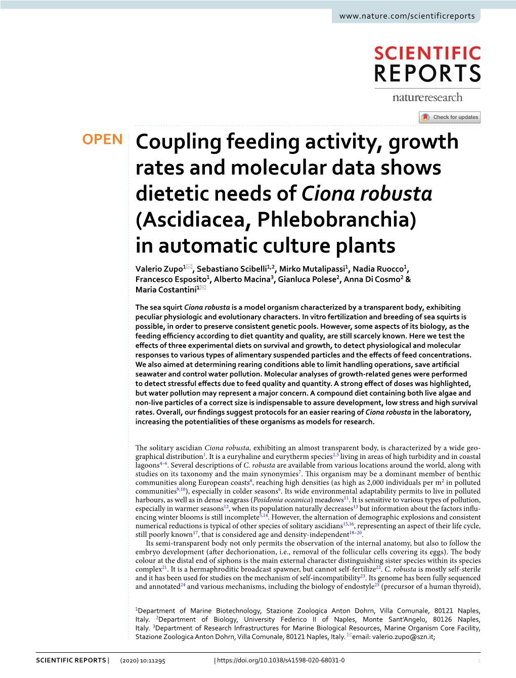 Coupling Feeding Activity, Growth Rates and Molecular Data Shows Dietetic