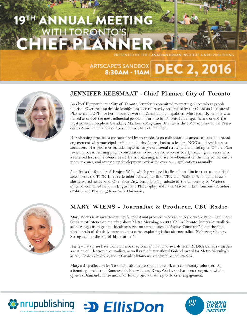 JENNIFER KEESMAAT - Chief Planner, City of Toronto