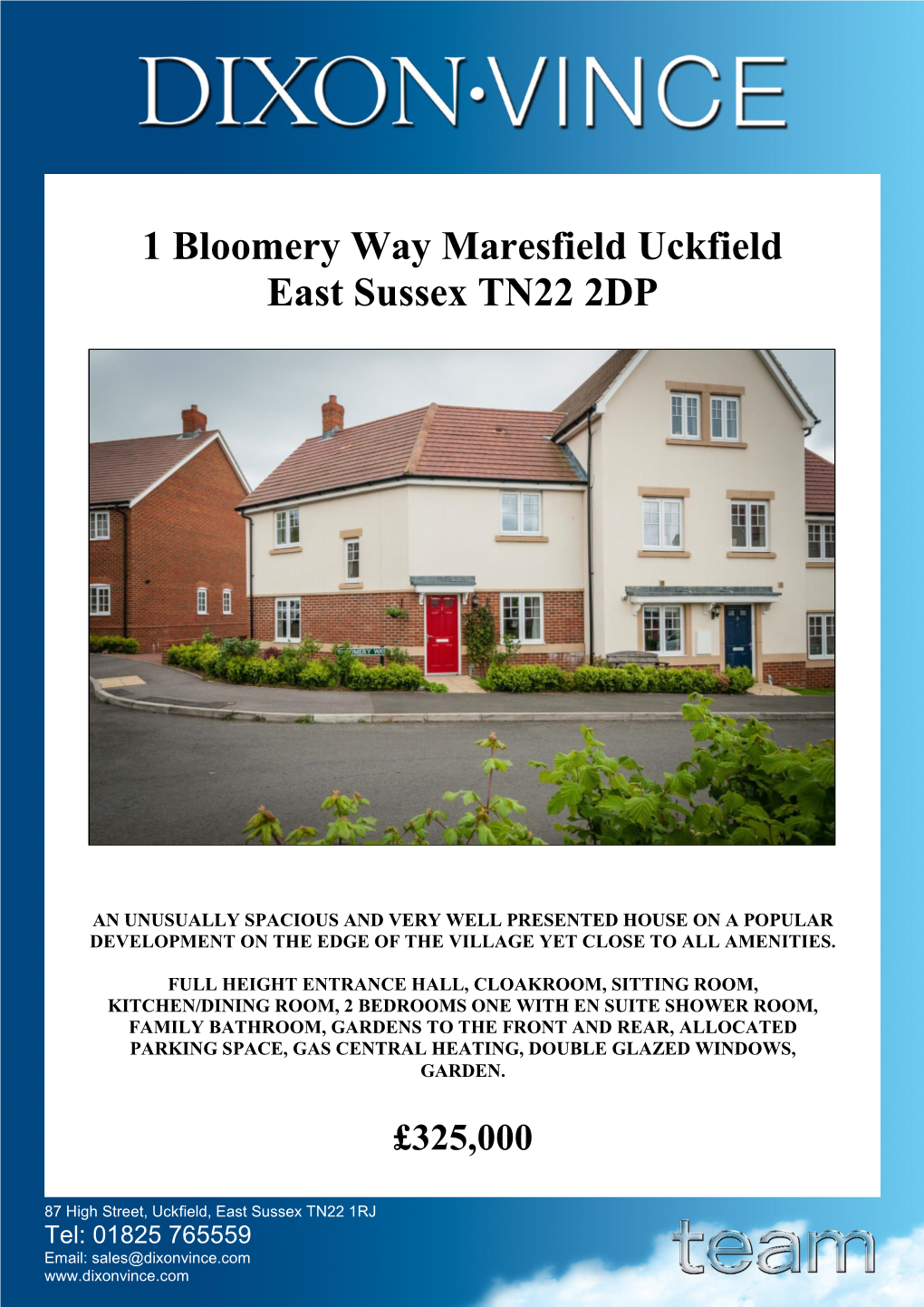 1 Bloomery Way Maresfield Uckfield East Sussex TN22 2DP