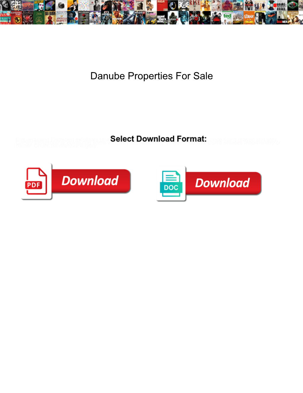 Danube Properties for Sale