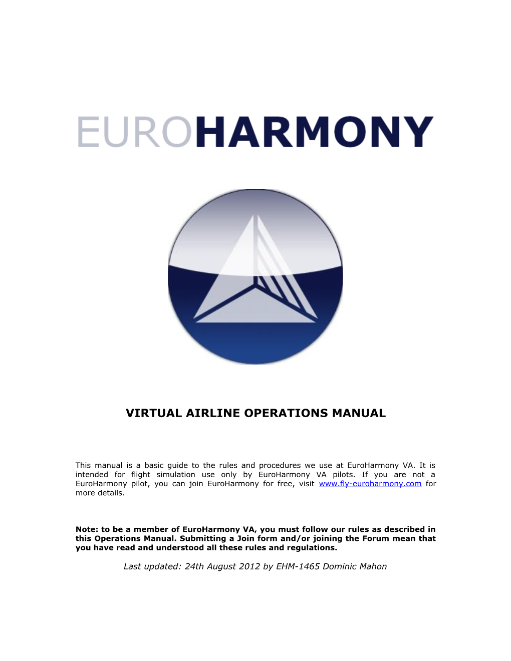 Virtual Airline Operations Manual