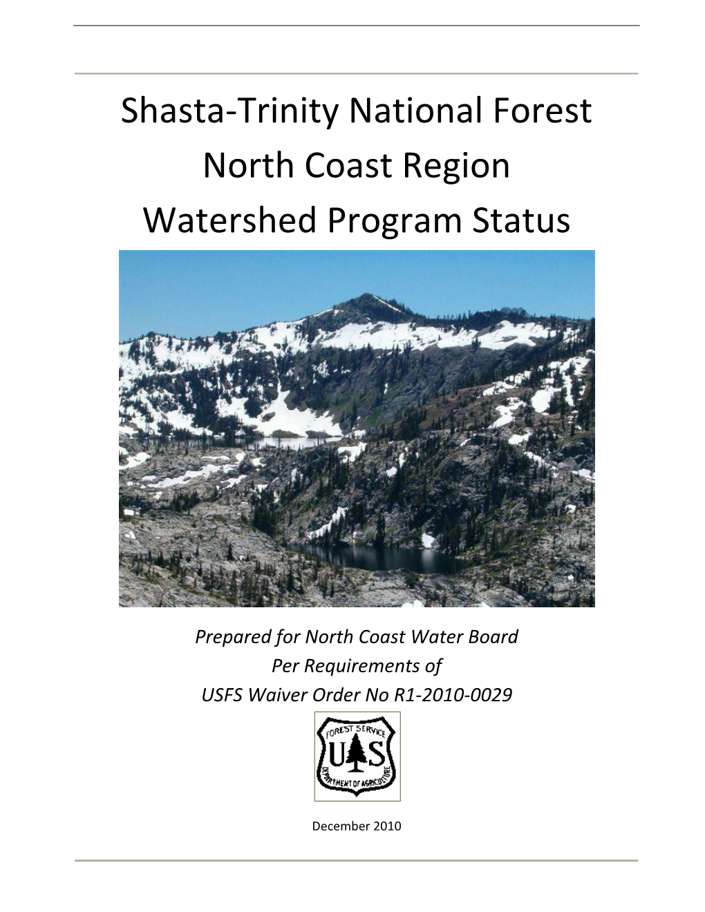 North Coast Region Watershed Program Status