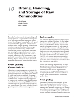 10 Drying, Handling, and Storage of Raw Commodities