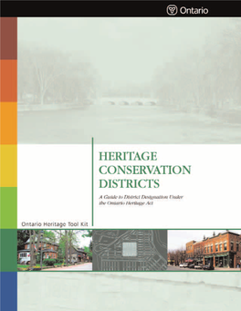 Heritage Conservation Districts
