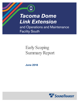 Early Scoping Summary Report