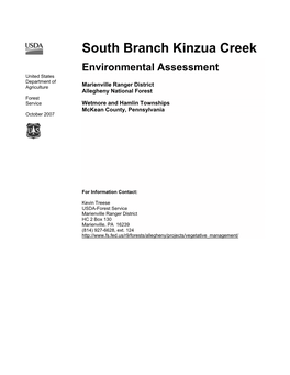 South Branch Kinzua Creek