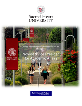 Provost &Vice President for Academic Affairs