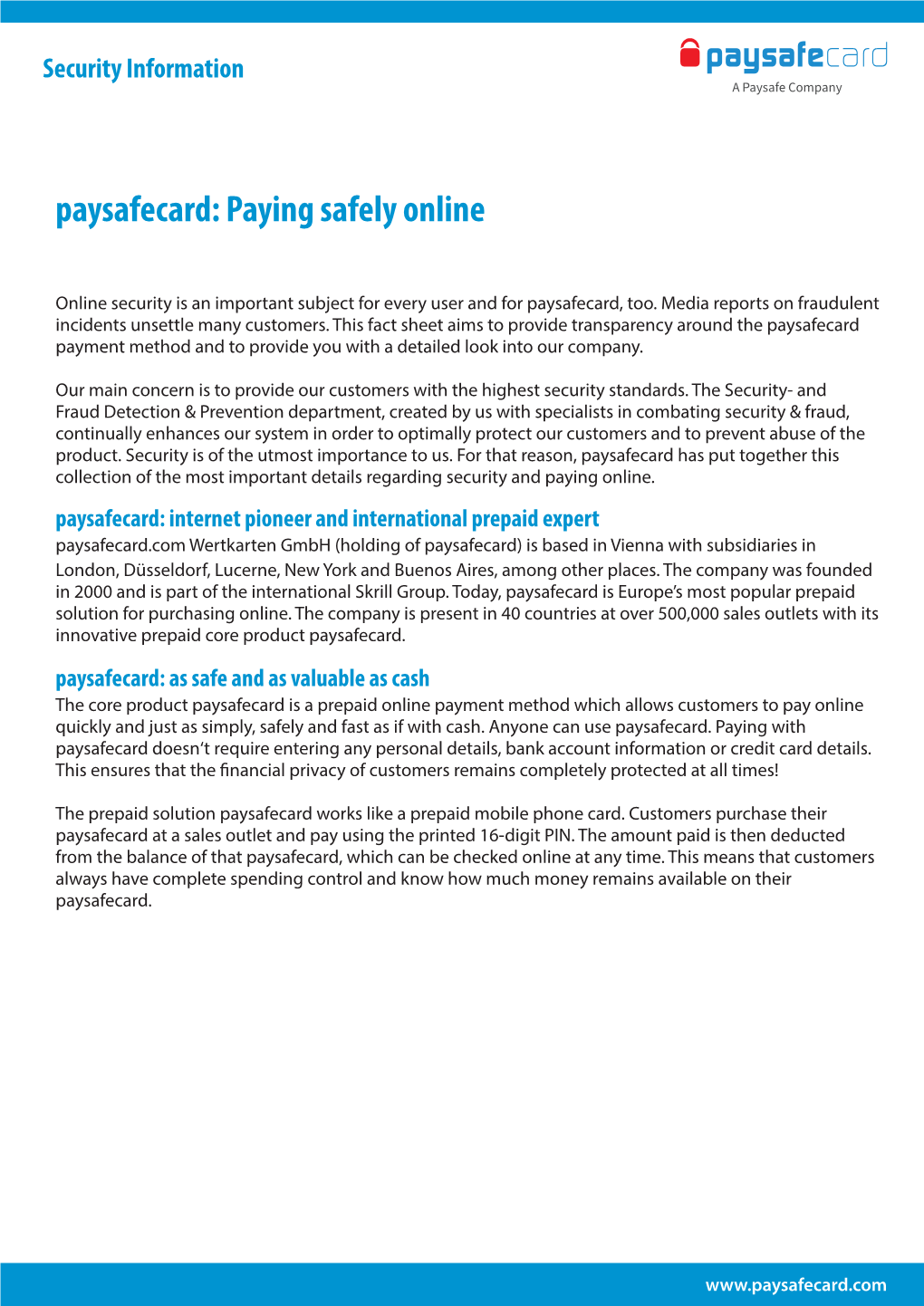Paying Safely Online