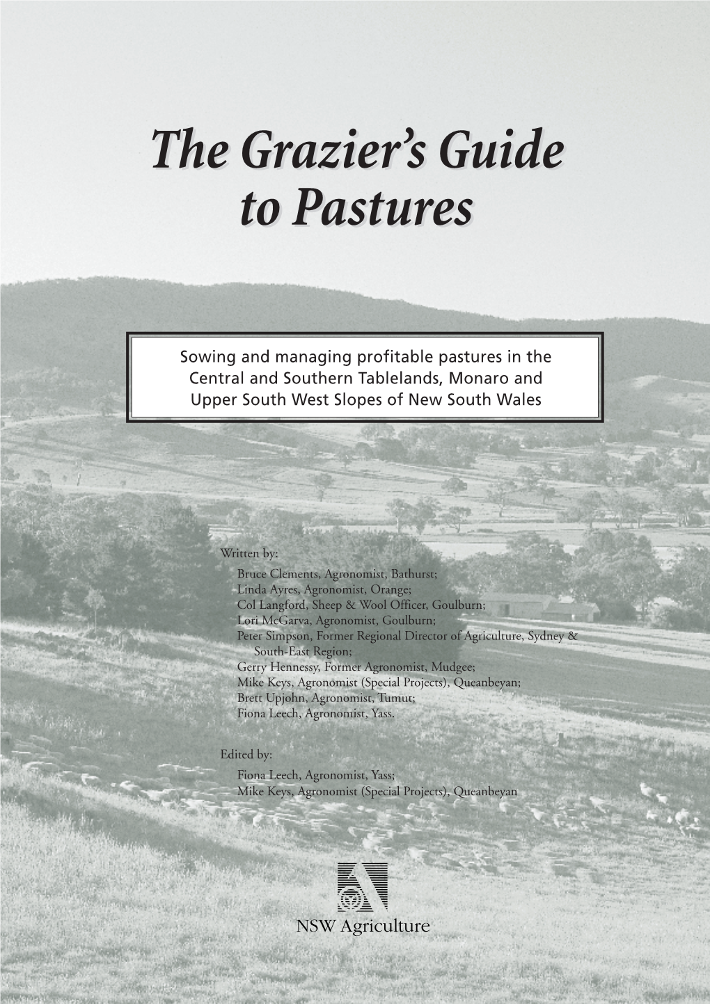 The Grazier's Guide to Pastures