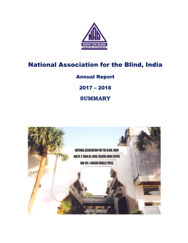 National Association for the Blind, India